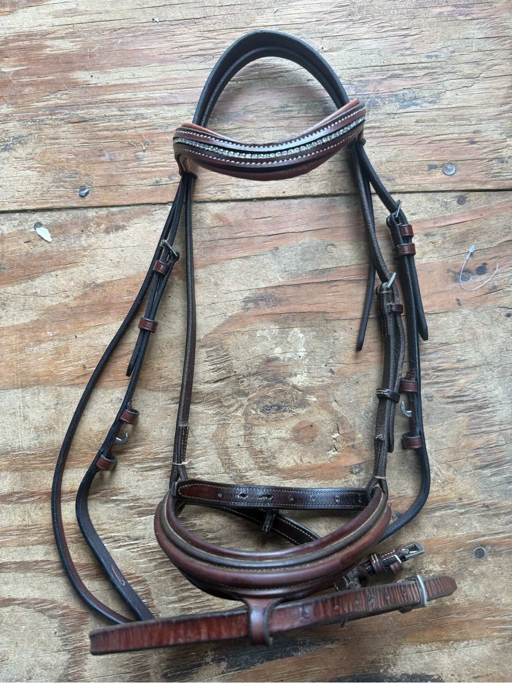 Mixed brand pony flash bridle